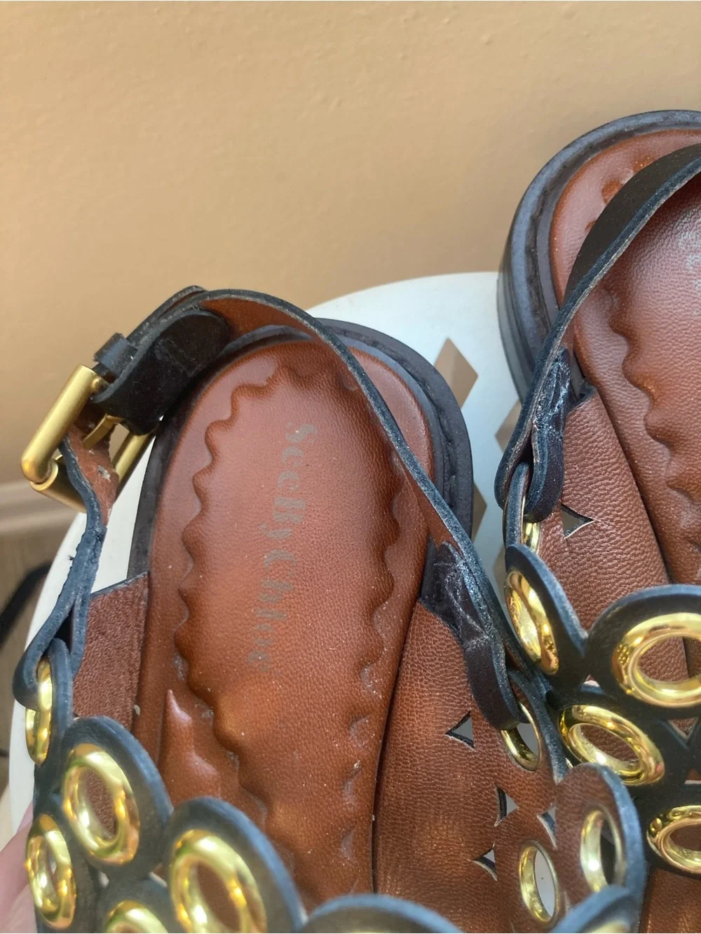 See By Chloe Steffi Leather Sandals size 37/7-7.5